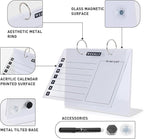 Desktop Glass Dry Erase & Acrylic Aesthetic Desk Calendar Weekly to-do List - Image 4