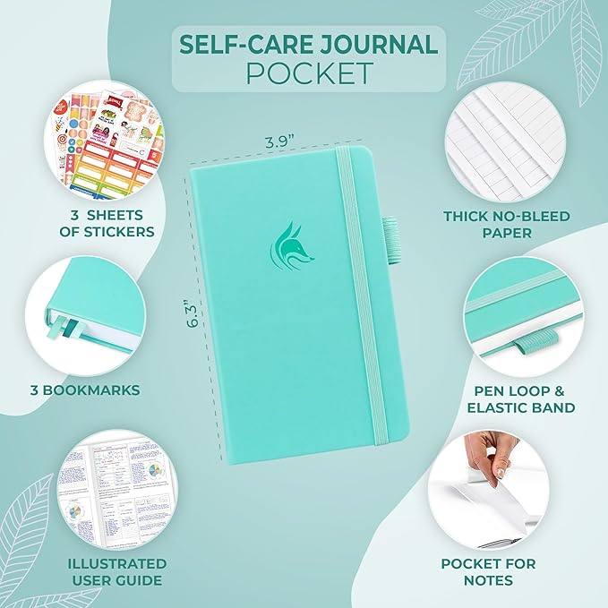Clever Fox Self-Care Journal Pocket – Daily Reflection Notebook – Mental Health - Image 5