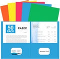 Two Pocket Folders, RAZCC 50 Pack File Folders by RAZCC