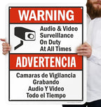 SmartSign 30 x 24 inch “Warning - Image 5