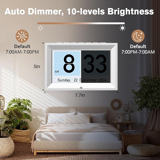 GOLOZA 7'' Digital Dementia Clock, Talking Clock - Image 6