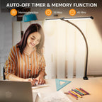 shinetech led desk lamp for home office, ultra, side view