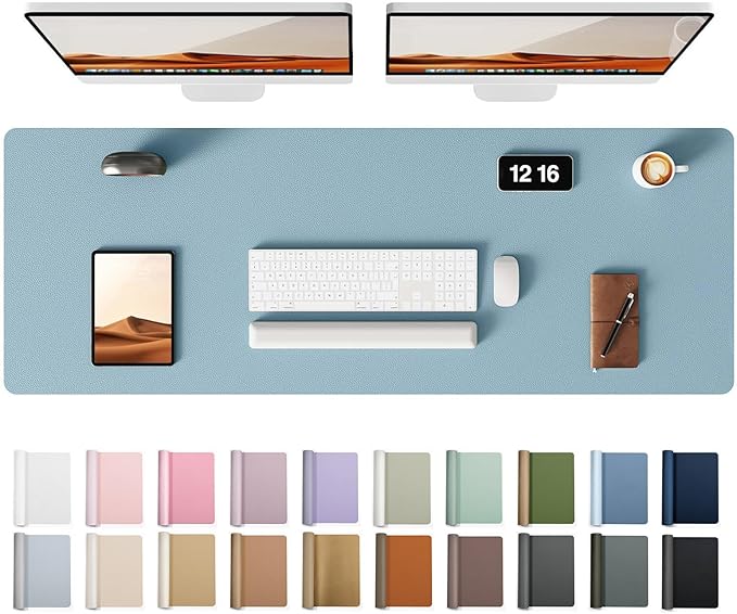 YSAGi Leather Desk Protector, Office Mat, Large Mouse Mat, Non-Slip PU Leather by YSAGi