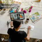TOWON Small Glass Dry Erase Board, Desk White Board - Image 6