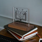 New Chapter Begins Retirement Acrylic Desk Sign, Inspirational Gift - Image 2