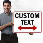 Custom Arrow, Custom Directional Sign, Two Way Arrow, 18x24 Inches, 55 mil - Image 2