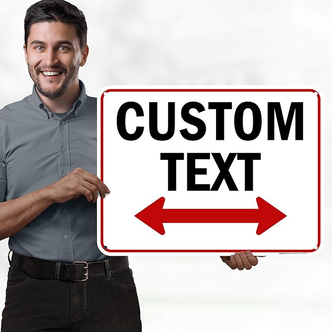 Custom Arrow, Custom Directional Sign, Two Way Arrow, 18x24 Inches, 55 mil - Image 2