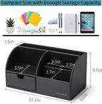 Vlando Office Desk Organizer Leather Desktop Organizer Caddy - Image 3