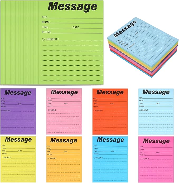 9 Pieces Phone Message Pads for Office Sticky Notes, Telephone Message Pads by Unknown