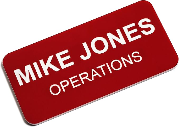 Custom Engraved Name Tag Badges – Personalized Identification by ProvidenceEngraving