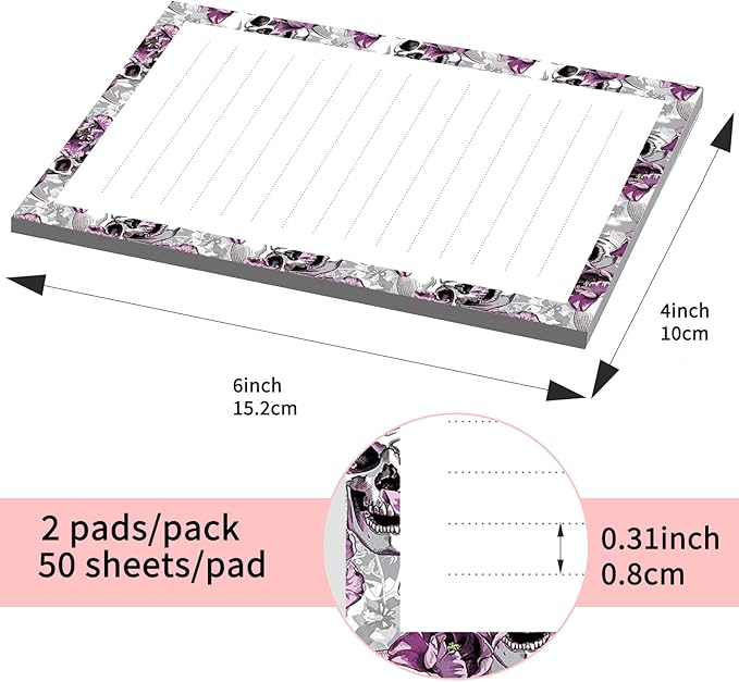 SXboxing Sticky Notes 4X6 Inches, 2 Pack Large Cute Self-Stick Pads, Bright - Image 4