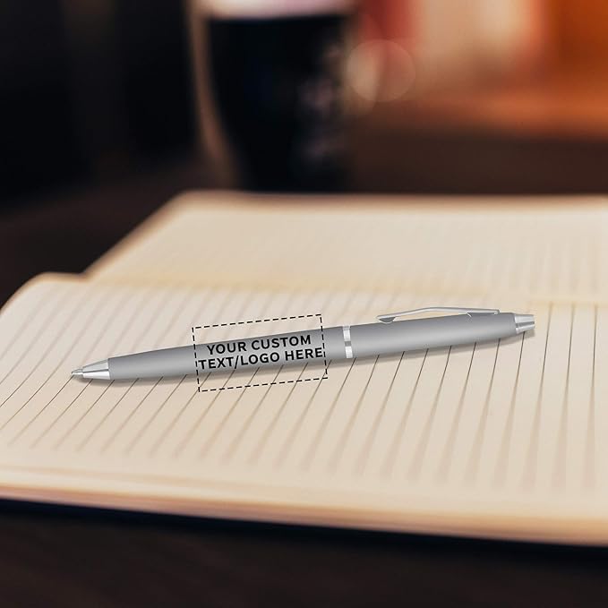 DISCOUNT PROMOS Custom Langham Ballpoint Pens Set of 50, Personalized Bulk Pack - Image 6