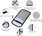 2 Pack Small Fireproof Bag, Fireproof Wallet Pouch, Non-itchy Waterproof Cash - Image 5