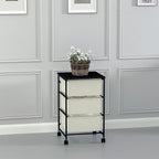 CASUNER Small Cabinet with Drawers Rolling 3 Drawer Mobile File Cabinet - Image 2