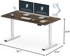 FLEXISPOT E6 3-Stage Dual Motor Electric Standing Desk 55 x 28 Sit Stand Up Desk - Image 3