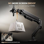 SIAGO Single Monitor Stand, 15 to 32 Inch Monitors Arm, Adjustable Mount - Image 2