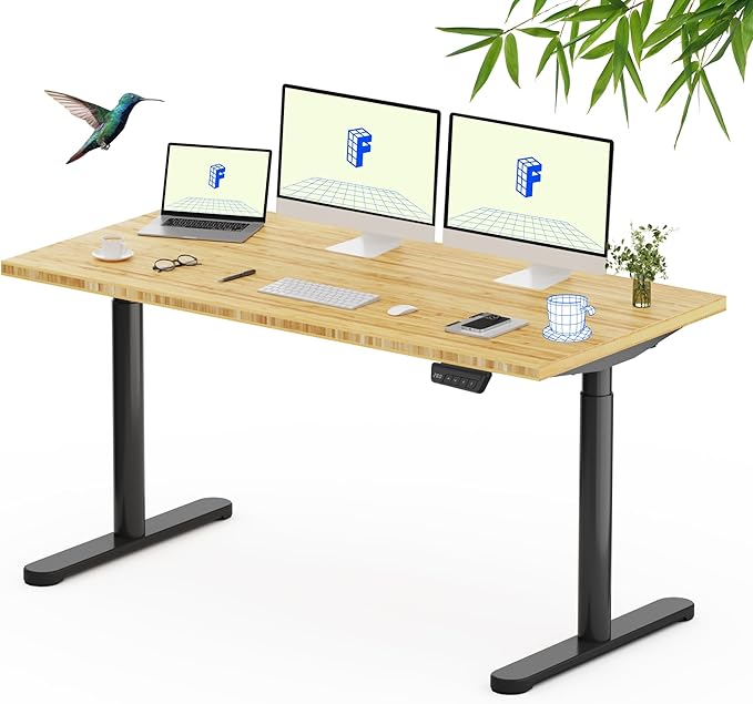 FLEXISPOT Bamboo Electric Standing Desk by FlexiSpot