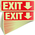 iSYFIX Exit Signs with Directional Down Arrow, Glow in the Dark, by iSYFIXPREMIUMSIGNS
