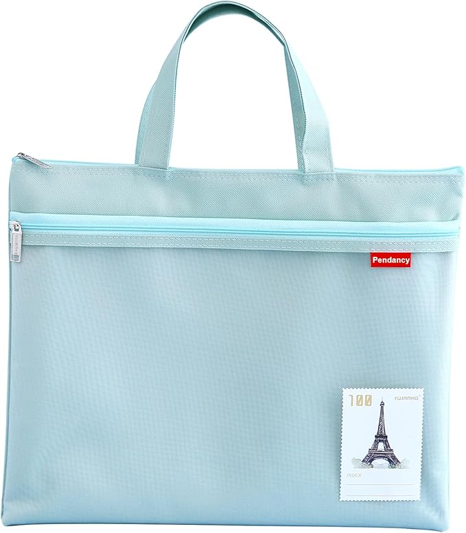 Pendancy Mesh Zipper Pouch 11x13.7 in, Large Double Pocket Waterproof File Bag by Pendancy