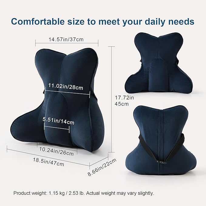 Ailuteie Lumbar Support Pillow – Multi-Functional Ergonomic Back Cushion - Image 2
