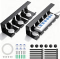2 Pack Under Desk Cable Management Tray, 16.5" L x 4.7" W x 4.3" H, Wire by TooCust