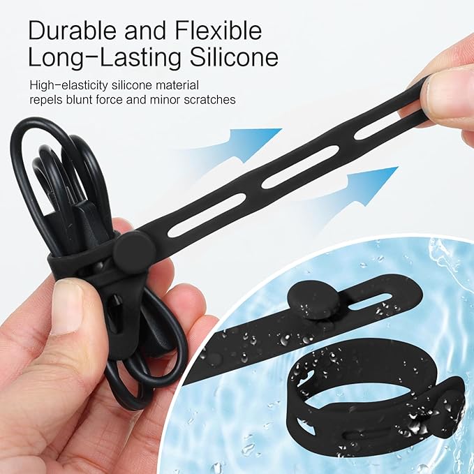 Donruby 24Pcs Silicone Cable Ties - Image 4