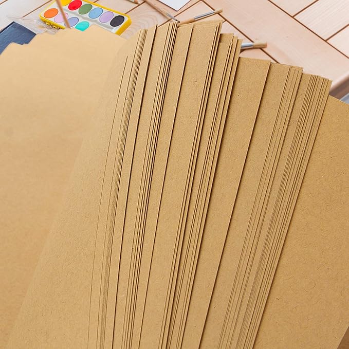 COLOURFUL US 120 Sheets Kraft Paper Letter Sized 120 GSM Brown Stationery Paper - Image 3