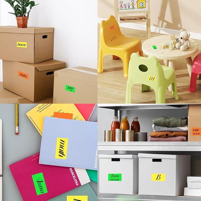 STARLIBOO Colored Labels Stickers 3 x 2 Inch, Rectangle Moving Labels Stickers - Image 6