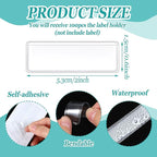 Jeyiour 100 Pcs Label Holders Adhesive Nameplate Pockets Storage Bin Labels - Image 2