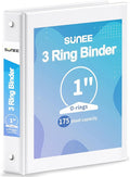 SUNEE 3 Ring Binder 1 Inch 1 Pack by SUNEE