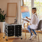 GOFLAME 9-Drawer Rolling Storage Cart, Mobile Utility Cart - Image 7
