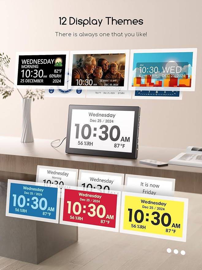 Raynic Digital Clock, Large Display Calendar Clock - Image 4
