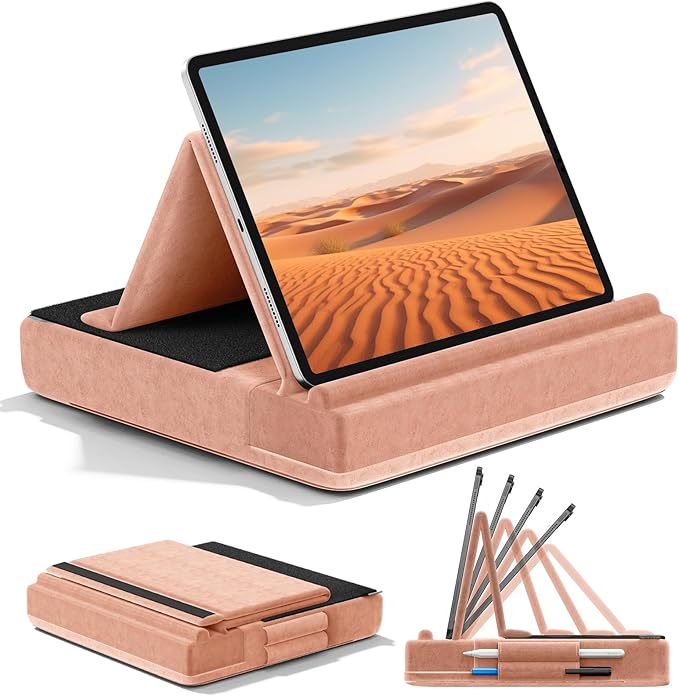 KDD Tablet Pillow Stand, Bed and Desk, Foldable Soft Pad Dock by KDD