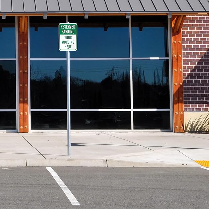 SmartSign 18 x 12 inch “Reserved Parking” Custom Metal Sign - Image 3