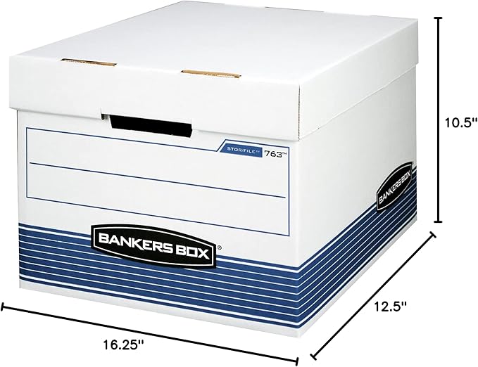 Bankers Box 30-Pack Medium Duty File Storage Boxes - Image 9