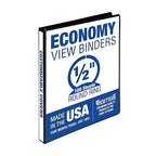 Samsill 0.5 Inch 3 Ring Binder, Made in USA, Economy Round Ring, 100 Sheet by Samsill