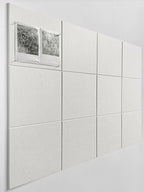 White Cork Board Tiles | Large Cork Board Alternative | Felt Wall Tiles | by DesignerManufacturerofInnovativeBulletinBoardSolutionsforHomeOffice