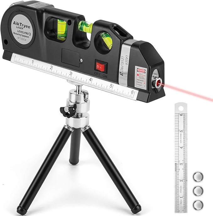 Laser Level Tool Multipurpose Laser Level Line Laser Kit by AikTryee