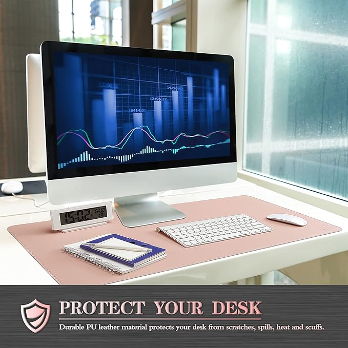 K KNODEL Desk Mat, Dual-Sided Office Desk Pad, Waterproof Desk Mat - Image 6
