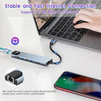 USB C HUB, 8 in 1 USB C Adapter - Image 5
