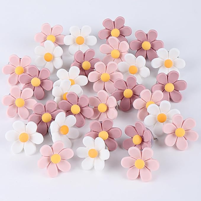 wusuowea Flower Push Pins, Feature Map, Bulletin Board, Office or Home - Image 3