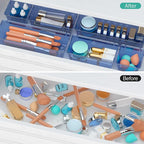 WOWBOX 6 Pack Clear Drawer Organizer Set, Acrylic Drawer Storage Trays - Image 4