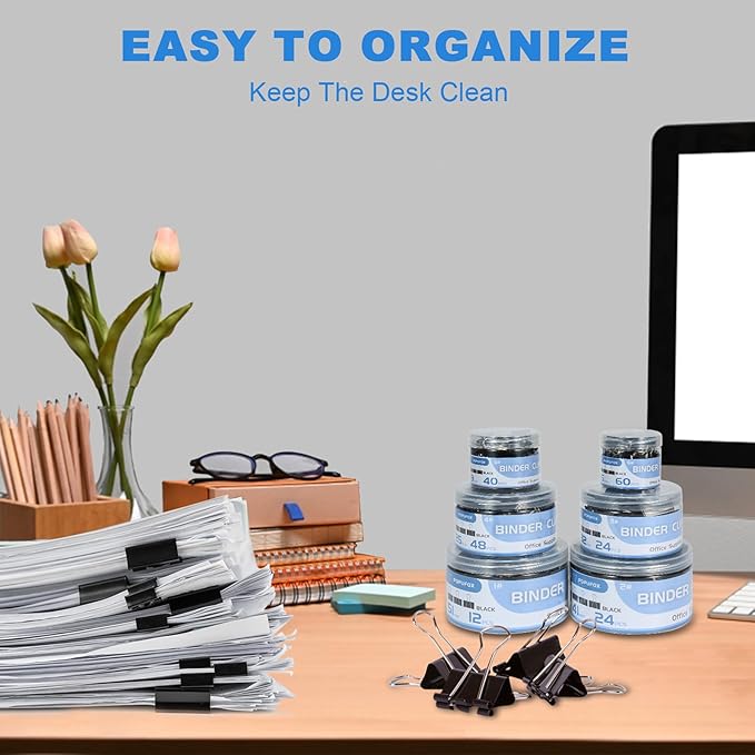 Binder Clips Assorted Sizes Including Extra Large Medium Small Mini and Micro - Image 5