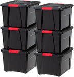 IRIS USA 40 Qt Stackable Plastic Storage Bins by IRISUSA