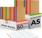 Rosmonde 50 Pack A5 Kraft Journal, Extra Pages by Rosmonde