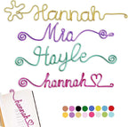 LOFART Custom Bookmarks Personalized Wire Name Bookmark Metal Wire Name Page by LOFART