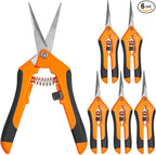GROWNEER 6 Packs Pruning Shears Gardening Hand Pruning Snips by GROWNEER