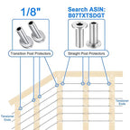 CKE 40 Pack T316 Marine Grade Stainless Steel 30 Degree Angle Beveled Protector - Image 4