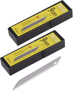 Gomake 100pcs Knife Replacement Blades, 30 Degree Carbon Steel 9mm Snap Off by Gomake