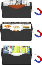 3 Pockets Magnetic File Holder for File Cabinets, Refrigerator, Magnetic Paper by BSJYMJIAJU